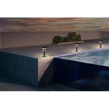 Eglo Chiappera fekete-átlátszó talapzatos kültéri állólámpa (EG-900802) E27 1 izzós IP65