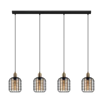 EGLO CHISLE fekete függesztett lámpa (EG-43528) E27 4 izzós IP20