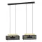 Eglo Cidraz fekete-barna függesztett lámpa (EG-390164) E27 4 izzós IP20