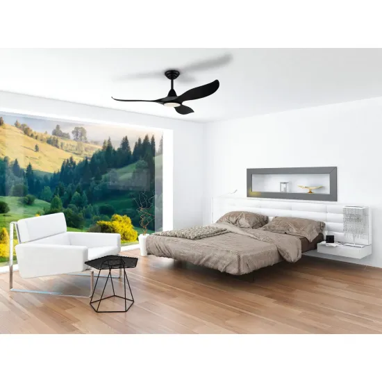 EGLO CIRALI 52 fekete LED mennyezeti ventilátoros lámpa (EG-35008) LED 1 izzós IP20