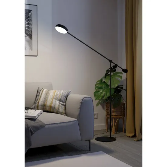 EGLO CLAVELLINA fekete-fehér LED állólámpa (EG-900354) LED 1 izzós IP20