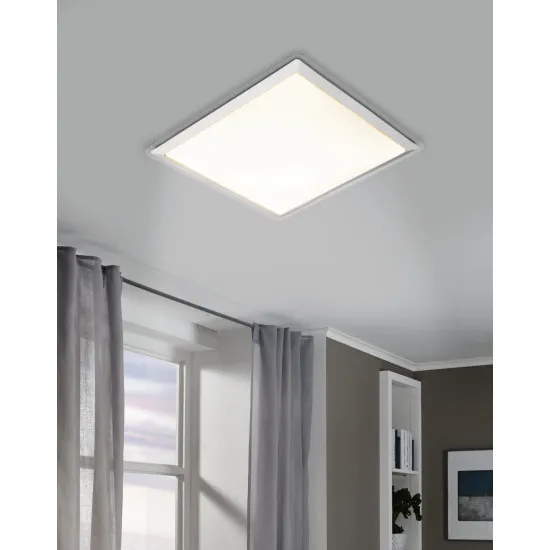 EGLO COMPETA 1 fehér-fehér-ezüst-átlátszó LED fali lámpa/mennyezeti lámpa (EG-95679) LED 1 izzós IP20