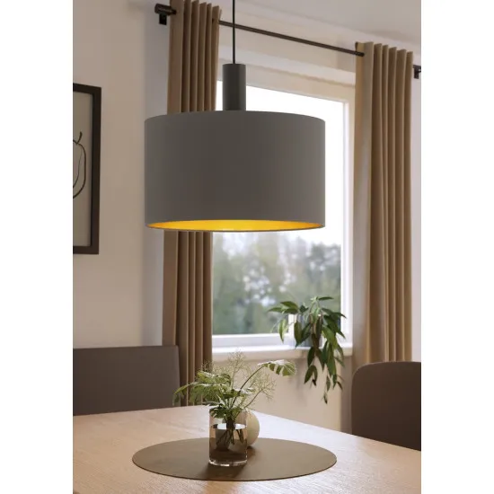 Eglo CONSESSA 1 barna függesztett lámpa (EG-97682) E27 1 izzós