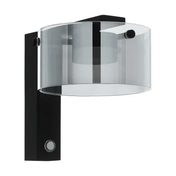 Eglo Copillos fekete-átlátszó LED fali lámpa (EG-39876) LED 1 izzós IP20