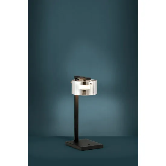 Eglo Copillos fekete-átlátszó LED asztali lámpa (EG-39877) LED 1 izzós IP20