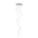 Eglo Corliano 1 króm-átlátszó LED függesztett lámpa (EG-39546) LED 17 izzós IP20