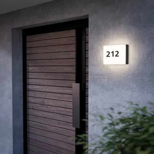 Eglo Cornale antracit-fehér LED kültéri házszámtábla (EG-97289) LED 1 izzós IP44