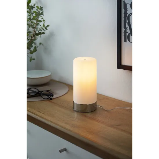 EGLO DAMASCO 1 króm - fehér asztali lámpa (EG-95776) E27 1 izzós IP20 EGLO DAMASCO 1 króm - fehér asztali lámpa (EG-95776) E27 1 izzós IP20