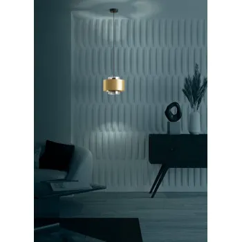 Eglo Duglia fekete-arany függesztett lámpa (EG-390066) E27 1 izzós IP20