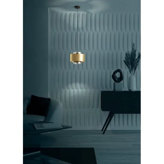 Eglo Duglia fekete-arany függesztett lámpa (EG-390066) E27 1 izzós IP20