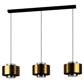 Eglo Duglia fekete-arany függesztett lámpa (EG-390067) E27 3 izzós IP20