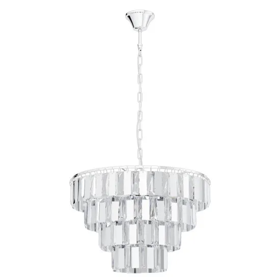 EGLO ERSEKA króm kristály függesztett lámpa (EG-99094) E14 7 izzós IP20