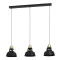 Eglo Espinardo fekete-arany függesztett lámpa (EG-390231) E27 3 izzós IP20