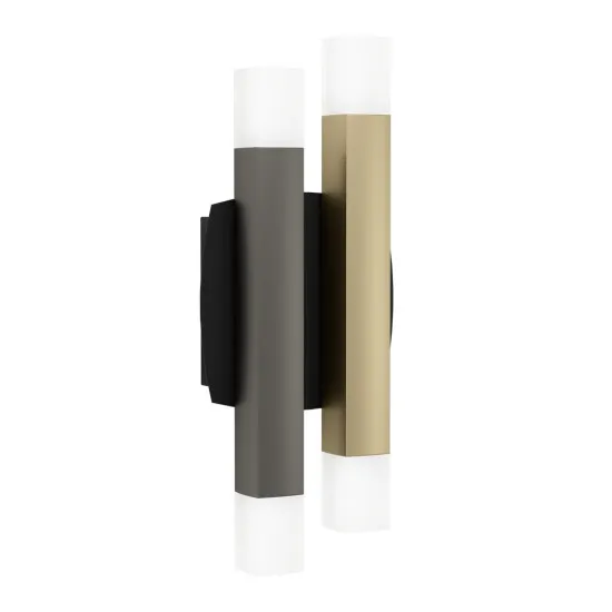 Eglo Estanterios fekete-barna LED fali lámpa (EG-390223) LED 4 izzós IP20