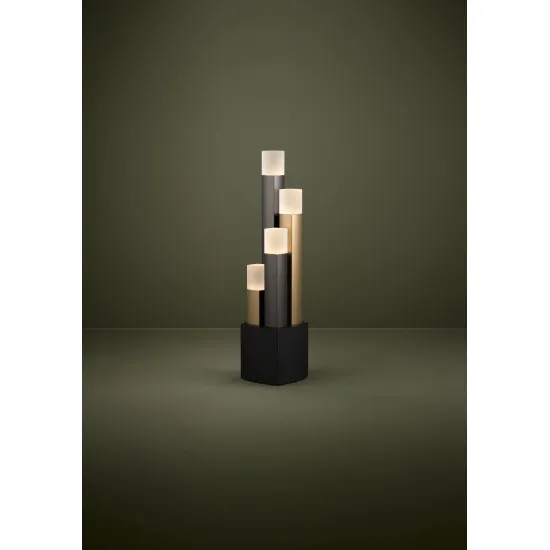 Eglo Estanterios fekete-barna LED asztali lámpa (EG-39907) LED 4 izzós IP20