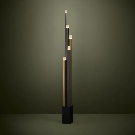 Eglo Estanterios fekete-barna LED állólámpa (EG-39908) LED 5 izzós IP20