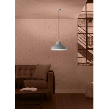 Eglo Estepona sárgaréz-szürke függesztett lámpa (EG-390226) E27 1 izzós IP20