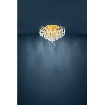 Eglo Fenoullet 1 sárgaréz-átlátszó mennyezeti lámpa (EG-39602) E14 6 izzós IP20