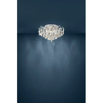 Eglo Fenoullet króm-átlátszó mennyezeti lámpa (EG-39521) E14 6 izzós IP20