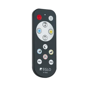 Eglo Firenzuola fekete-átlátszó LED függesztett lámpa (EG-390054) LED 1 izzós IP20