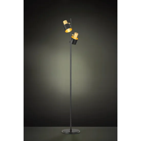 Eglo Fiumara fekete-arany állólámpa (EG-39388) E27 2 izzós IP20