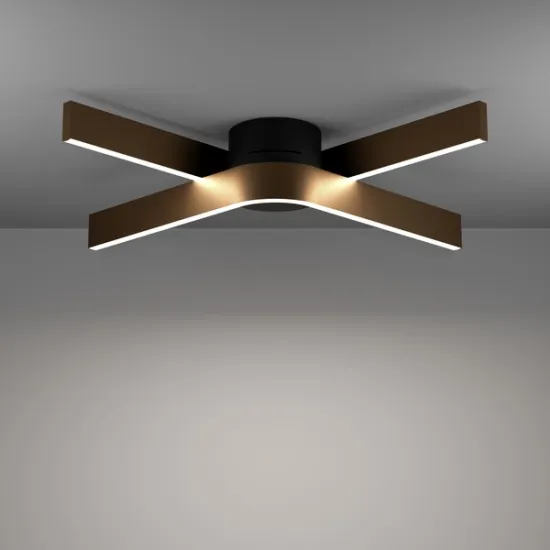 Eglo Folcino-Z fekete-bronz LED mennyezeti lámpa (EG-901863) LED 2 izzós IP20