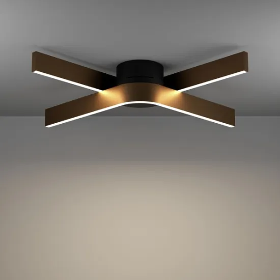 Eglo Folcino-Z fekete-bronz LED mennyezeti lámpa (EG-901863) LED 2 izzós IP20