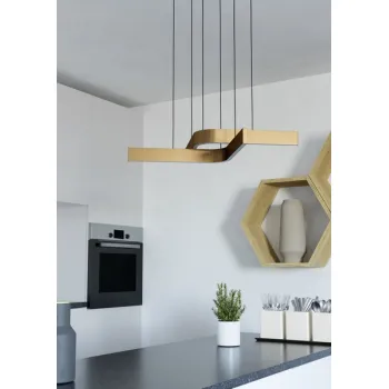 Eglo Folcino-Z fekete-bronz LED függesztett lámpa (EG-901864) LED 2 izzós IP20