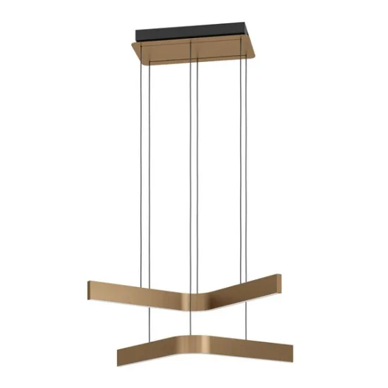 Eglo Folcino-Z fekete-bronz LED függesztett lámpa (EG-901864) LED 2 izzós IP20