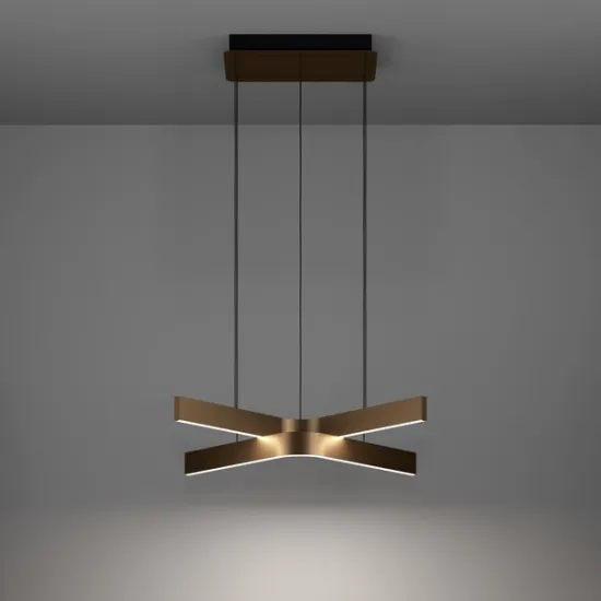 Eglo Folcino-Z fekete-bronz LED függesztett lámpa (EG-901864) LED 2 izzós IP20