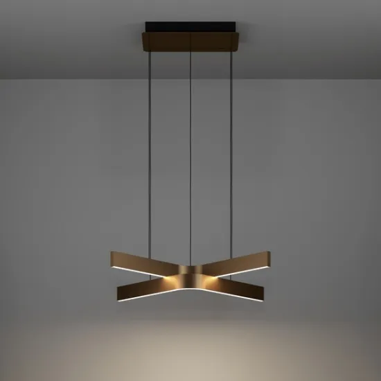 Eglo Folcino-Z fekete-bronz LED függesztett lámpa (EG-901864) LED 2 izzós IP20