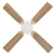 EGLO FORTALEZA bronz-natúr mennyezeti csillár ventilátor (EG-35123) E27 1 izzós IP20