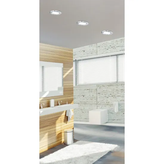 EGLO FUEVA 5 króm - fehér fürdőszobai LED beépíthető lámpa (EG-99204) LED 1 izzós IP44