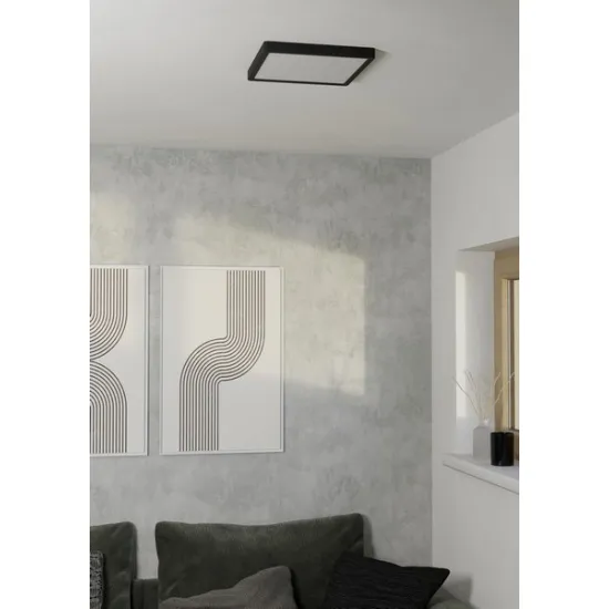 Eglo Fueva 6-Z fekete LED mennyezeti lámpa (EG-901375) LED 1 izzós IP44