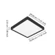 Eglo Fueva 6-Z fekete LED mennyezeti lámpa (EG-901375) LED 1 izzós IP44