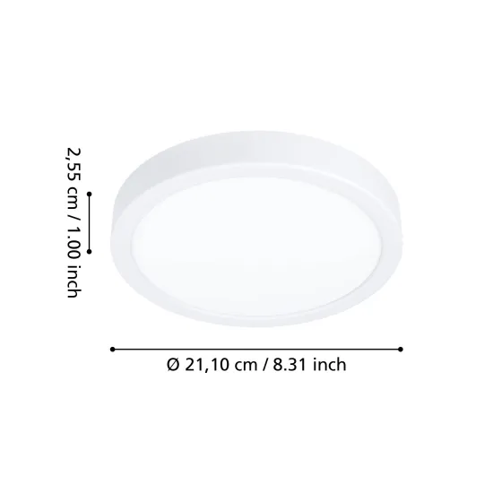 Eglo Fueva 6-Z fehér LED mennyezeti lámpa (EG-901376) LED 1 izzós IP44