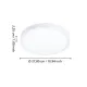 Eglo Fueva 6-Z fehér LED mennyezeti lámpa (EG-901377) LED 1 izzós IP44