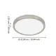 Eglo Fueva 6-Z matt nikkel LED mennyezeti lámpa (EG-901382) LED 1 izzós IP44
