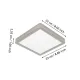 Eglo Fueva 6-Z matt nikkel LED mennyezeti lámpa (EG-901383) LED 1 izzós IP44