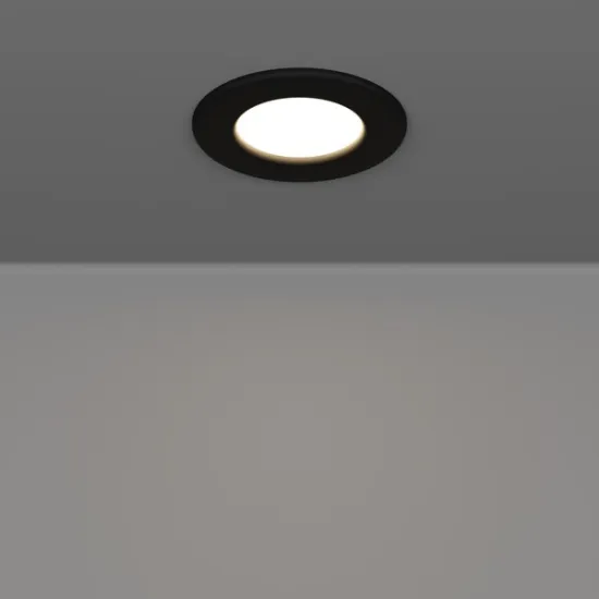 Eglo Fueva 6-Z fekete LED mennyezetbe építhető lámpa szett (EG-901425) LED 3 izzós IP44