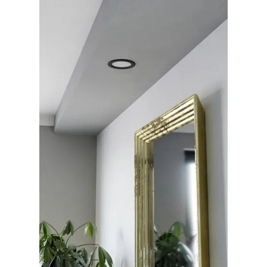 Eglo Fueva 6-Z fekete LED mennyezetbe építhető lámpa (EG-901426) LED 1 izzós IP44