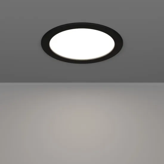 Eglo Fueva 6-Z fekete LED mennyezetbe építhető lámpa (EG-901427) LED 1 izzós IP44