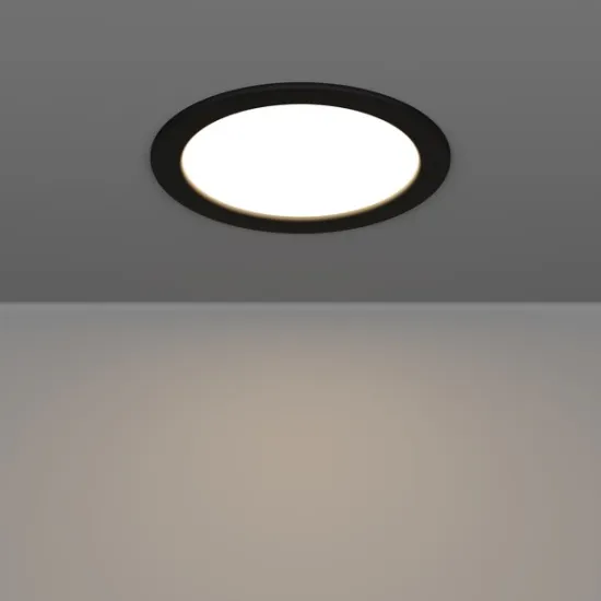 Eglo Fueva 6-Z fekete LED mennyezetbe építhető lámpa (EG-901427) LED 1 izzós IP44