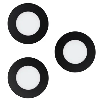 EGLO FUEVA-Z fekete LED beépíthető lámpa (EG-900105) LED 3 izzós IP20,IP44 EGLO FUEVA-Z fekete LED beépíthető lámpa (EG-900105) LED 3 izzós IP20,IP44