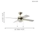 EGLO GELSINA ezüst mennyezeti csillár ventilátor (EG-35041) E14 1 izzós IP20