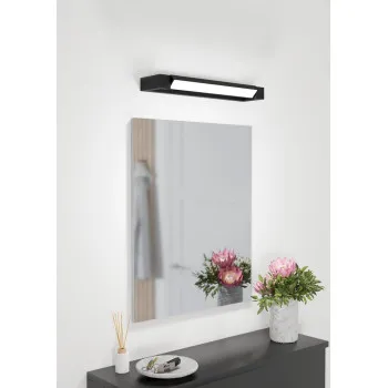 EGLO GEMILIANA fekete - fehér fürdőszobai LED tükörvilágító (EG-900615) LED 1 izzós IP44