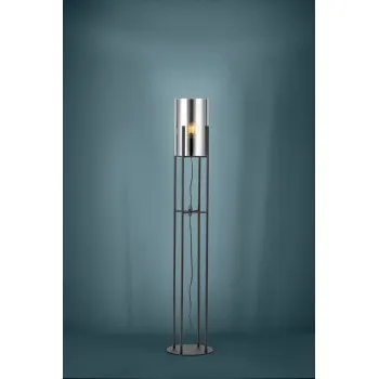 Eglo Glastonbury fekete-átlátszó állólámpa (EG-43142) E27 1 izzós IP20