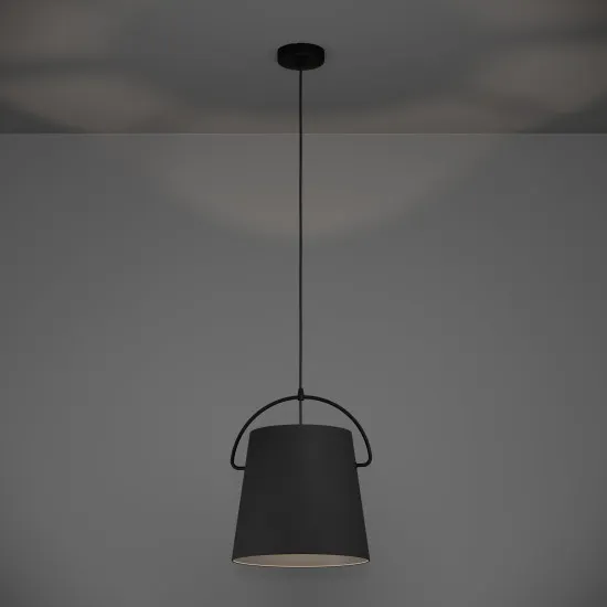 Eglo Granadillos fekete függesztett lámpa (EG-39865) E27 1 izzós IP20