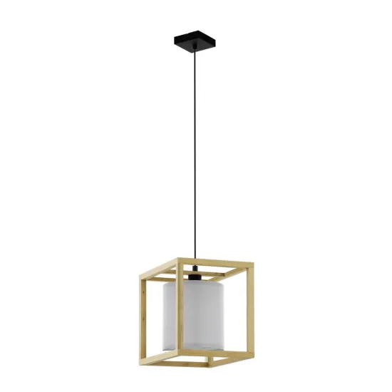 Eglo Granados barna-fehér függesztett lámpa (EG-390099) E27 1 izzós IP20
