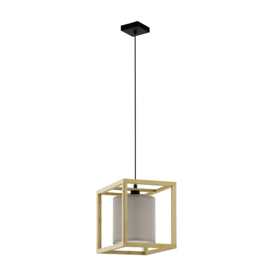 Eglo Granados cappuccino-fehér függesztett lámpa (EG-390107) E27 1 izzós IP20